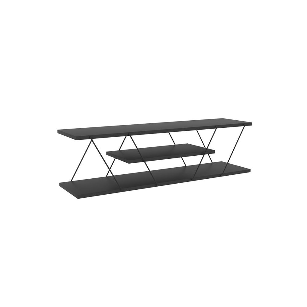 Mueble de TV con 3 Estantes, Soporte para TV